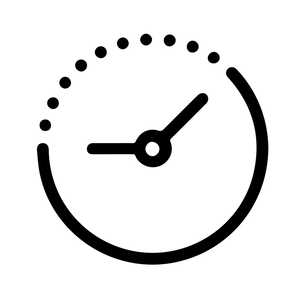 quick turnaround clock icon